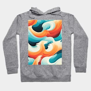 Ephemeral Crests: Hokusai Waves Reimagined Hoodie